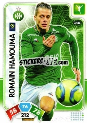 Sticker Romain Hamouma - Foot 2020-2021. Adrenalyn Xl n. 348 - Panini