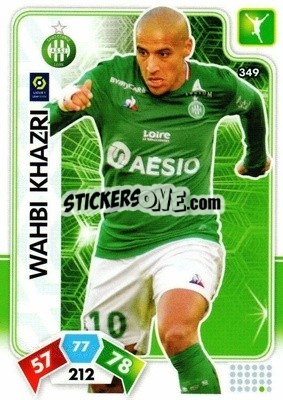 Sticker Wahbi Khazri - Foot 2020-2021. Adrenalyn Xl n. 349 - Panini