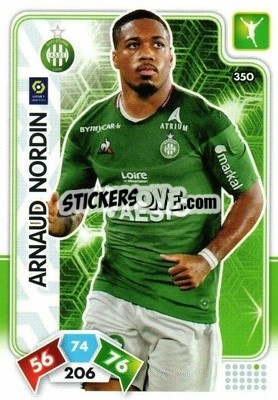 Sticker Arnaud Nordin - Foot 2020-2021. Adrenalyn Xl n. 350 - Panini