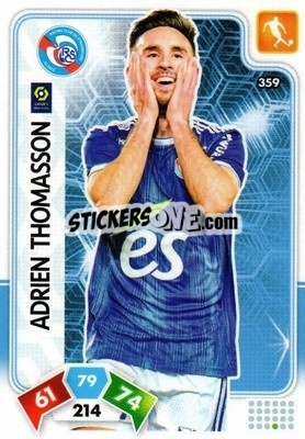 Sticker Adrien Thomasson - Foot 2020-2021. Adrenalyn Xl n. 359 - Panini