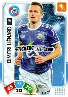 Sticker Dimitri Liénard - Foot 2020-2021. Adrenalyn Xl n. 360 - Panini