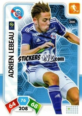 Sticker Adrien Lebeau - Foot 2020-2021. Adrenalyn Xl n. 366 - Panini