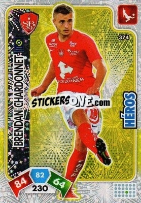 Sticker Brendan Chardonnet - Foot 2020-2021. Adrenalyn Xl - Panini