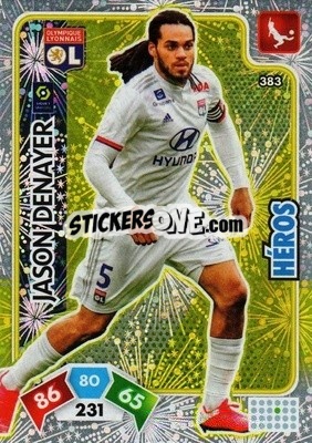 Sticker Jason Denayer - Foot 2020-2021. Adrenalyn Xl n. 383 - Panini