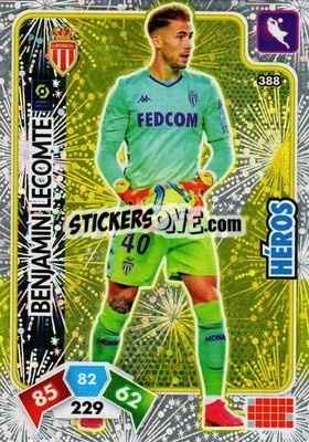 Sticker Benjamin Lecomte - Foot 2020-2021. Adrenalyn Xl n. 388 - Panini