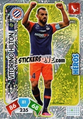 Sticker Vitorino Hilton - Foot 2020-2021. Adrenalyn Xl - Panini