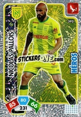 Sticker Nicolas Pallois - Foot 2020-2021. Adrenalyn Xl n. 392 - Panini