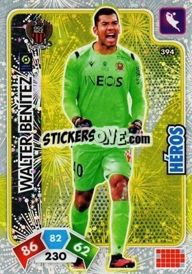 Sticker Walter Benítez - Foot 2020-2021. Adrenalyn Xl n. 394 - Panini