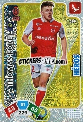 Sticker Thomas Foket - Foot 2020-2021. Adrenalyn Xl n. 399 - Panini