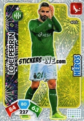 Sticker Loic Perrin - Foot 2020-2021. Adrenalyn Xl n. 402 - Panini
