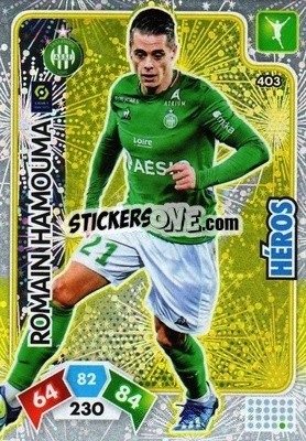 Sticker Romain Hamouma - Foot 2020-2021. Adrenalyn Xl n. 403 - Panini
