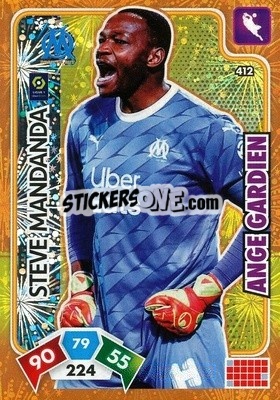Sticker Steve Mandanda - Foot 2020-2021. Adrenalyn Xl n. 412 - Panini