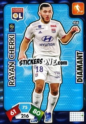 Sticker Rayan Cherki - Foot 2020-2021. Adrenalyn Xl - Panini