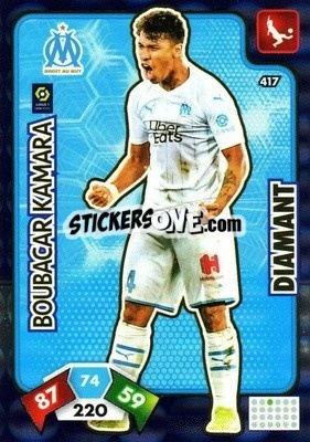 Sticker Boubacar Kamara - Foot 2020-2021. Adrenalyn Xl n. 417 - Panini