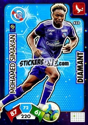 Sticker Mohamed Simakan - Foot 2020-2021. Adrenalyn Xl n. 423 - Panini