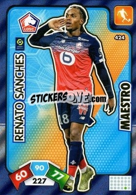 Sticker Renato Sanches - Foot 2020-2021. Adrenalyn Xl n. 424 - Panini