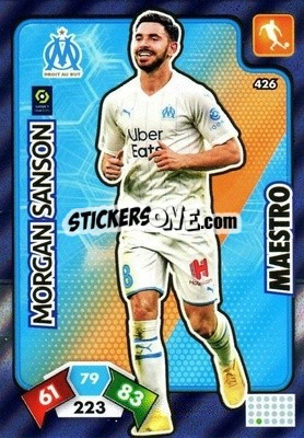 Sticker Morgan Sanson - Foot 2020-2021. Adrenalyn Xl n. 426 - Panini