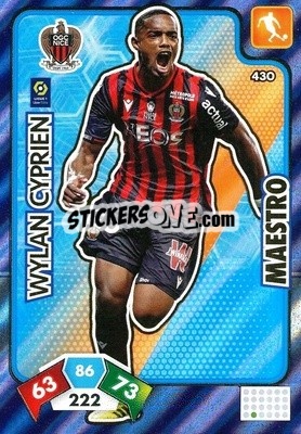 Sticker Wylan Cyprien - Foot 2020-2021. Adrenalyn Xl n. 430 - Panini