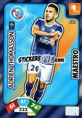 Sticker Adrien Thomasson - Foot 2020-2021. Adrenalyn Xl n. 432 - Panini