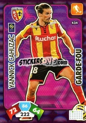 Sticker Yannick Cahuzac - Foot 2020-2021. Adrenalyn Xl - Panini