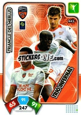 Cromo Triangle des Merlus - Foot 2020-2021. Adrenalyn Xl - Panini