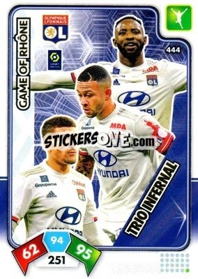 Sticker Game of Rhône - Foot 2020-2021. Adrenalyn Xl n. 444 - Panini