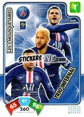 Sticker Les 3 Mousquetaires - Foot 2020-2021. Adrenalyn Xl - Panini
