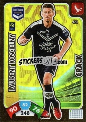 Sticker Laurent Koscielny - Foot 2020-2021. Adrenalyn Xl n. 451 - Panini