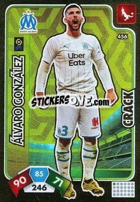 Sticker Álvaro González - Foot 2020-2021. Adrenalyn Xl n. 456 - Panini