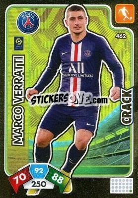Sticker Marco Verratti - Foot 2020-2021. Adrenalyn Xl n. 462 - Panini
