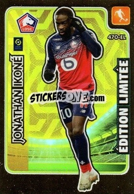 Sticker Jonathan Ikoné - Foot 2020-2021. Adrenalyn Xl - Panini