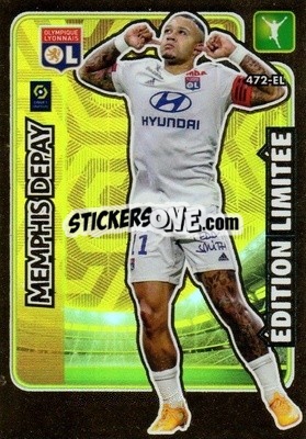 Sticker Memphis Depay - Foot 2020-2021. Adrenalyn Xl n. 472 - Panini
