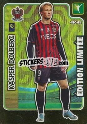 Sticker Kasper Dolberg - Foot 2020-2021. Adrenalyn Xl n. 480 - Panini