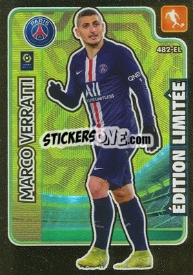 Sticker Marco Verratti - Foot 2020-2021. Adrenalyn Xl n. 482 - Panini