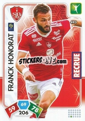 Sticker Franck Honorat - Foot 2020-2021. Adrenalyn Xl n. 493 - Panini