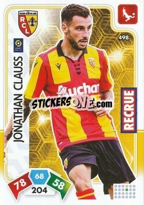 Sticker Jonathan Clauss - Foot 2020-2021. Adrenalyn Xl n. 498 - Panini