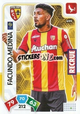 Sticker Facundo Medina - Foot 2020-2021. Adrenalyn Xl n. 499 - Panini