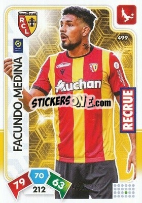 Cromo Facundo Medina - Foot 2020-2021. Adrenalyn Xl - Panini