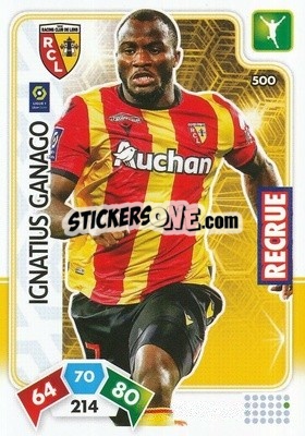 Sticker Ignatius Ganago - Foot 2020-2021. Adrenalyn Xl n. 500 - Panini