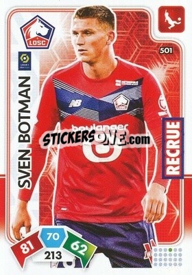 Sticker Sven Botman - Foot 2020-2021. Adrenalyn Xl n. 501 - Panini