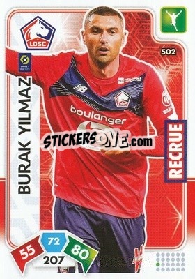 Sticker Burak Yilmaz - Foot 2020-2021. Adrenalyn Xl n. 502 - Panini