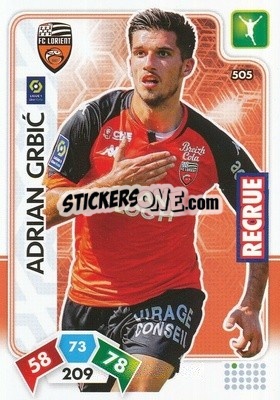Sticker Adrian Grbić - Foot 2020-2021. Adrenalyn Xl n. 505 - Panini