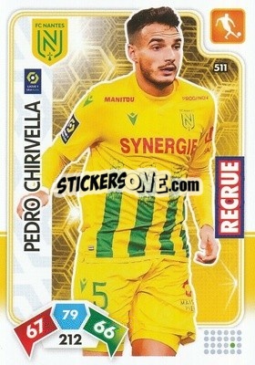 Sticker Pedro Chirivella - Foot 2020-2021. Adrenalyn Xl n. 511 - Panini