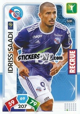 Sticker Idriss Saadi - Foot 2020-2021. Adrenalyn Xl n. 531 - Panini