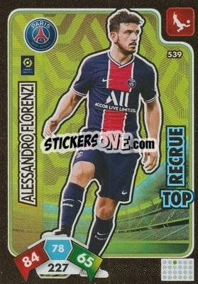 Sticker Alessandro Florenzi - Foot 2020-2021. Adrenalyn Xl n. 539 - Panini