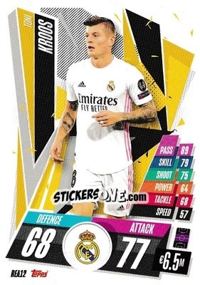 Figurina Toni Kroos - UEFA Champions League 2020-2021. Match Attax - Topps