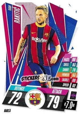 Sticker Ivan Rakitic - UEFA Champions League 2020-2021. Match Attax - Topps