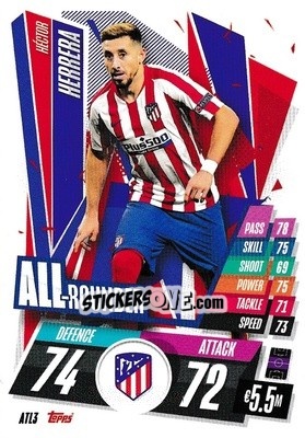 Cromo Héctor Herrera - UEFA Champions League 2020-2021. Match Attax - Topps