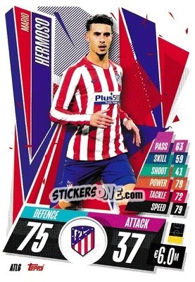 Figurina Mario Hermoso - UEFA Champions League 2020-2021. Match Attax - Topps