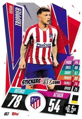 Cromo Kieran Trippier - UEFA Champions League 2020-2021. Match Attax - Topps